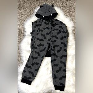 Cute Kids Spooky Halloween Bat Sweatshirt and Pants Set Size 5T
